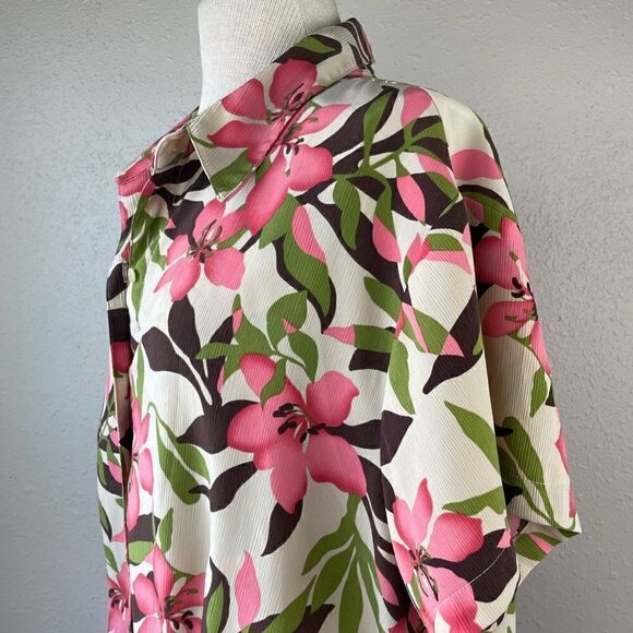 Covington Two Piece Matching Button Down Shirt & Matching Tank Top Size 20-22 - Picture 4 of 11